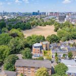 Vacant corner development plot at 94 A & B Larkhall Lane, Clapham London, ready for 5 luxury apartments with planning permission