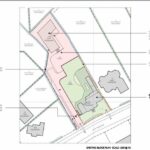 Gated entrance to exclusive land plot in East Ridgeway, Cuffley, Hertfordshire EN6 with full planning for 4-bed contemporary home