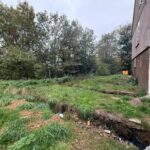 Completed piling foundations on 0.103-acre freehold plot in Brookside Gardens, Enfield EN1, approved for 4-bedroom detached home