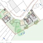 Vacant 11,928 sq ft development site adjoining 6 Famet Walk, Purley CR8 2DY, with Croydon approval for three modern family houses