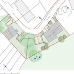 Vacant 11,928 sq ft plot in Purley with full planning for three 3-bed homes, south-facing gardens, parking near Kenley station