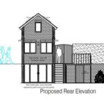 Residential building plot at College Grove Road junction, Wakefield, with planning for two-bedroom detached home