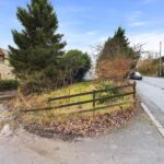 Private rear lane entrance with parking potential for 3-bed detached house plot, planning permission 22/00999, Shroggs Road Halifax
