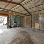 Existing garages and driveway on 2,431 sq ft development land in Norton Lees, Sheffield