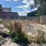 Building plot in Lostock Gralam with approved planning for detached house, near Northwich and M6, ideal Cheshire investment land