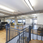 Spacious communal roof terrace with panoramic views at 77 Bastwick Street office building in prime Clerkenwell, London