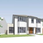 Fully cleared vacant development site on Lee on Winn Road London with planning for 3070 sqft executive detached home