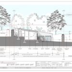 Generous east-facing rear garden and deck for 4-bed contemporary home on development land with planning permission in Hertfordshire