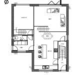 Artist's render of modern two-bedroom detached home with bi-fold doors to sunny south-facing garden on consented plot near waterfront