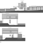 Proposed south-facing garden for modern 2-bed detached home with planning permission on prime waterfront plot