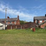 Canal side development land in Booth Lane, Middlewich with outline planning for two semi-detached houses, ideal waterfront investment