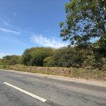 Serene undeveloped canal side land in Booth Lane, Middlewich, Cheshire with outline planning for two semi-detached houses
