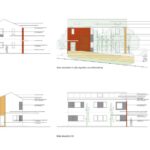 Rear parking space and expansive garden area on 359m² Sheffield building plot with Peak District views