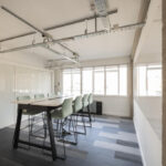 Expansive communal roof terrace with panoramic views at prime Clerkenwell office building 77 Bastwick Street London