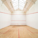Spacious internal balcony in gated former squash court on Kneller Road, Twickenham TW2, prime for redevelopment near Twickenham Stadium