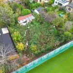 Single-storey 600 sq ft building on prime freehold land at 26 The Avenue, Finchley, North London, opposite sports ground