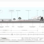 Proposed east-facing rear garden and deck area for 4-bed contemporary home on prime Cuffley development land with full planning permission