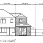 Private garden space on Park Road development plot, Enfield EN3, with planning permission for modern one-bedroom house near Enfield Lock Station