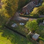Cleared development plot adjoining 6 Famet Walk, Purley CR8 2DY, with full planning permission for three modern 3-bedroom houses near Riddlesdown Common.