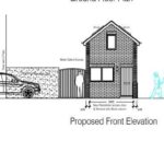 Strategic junction view of College Grove Road and Clarendon Road building plot in Wakefield, near city centre with planning for 2-bed home