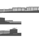 Artist's render of south-facing garden with bi-fold doors from modern two-bedroom home on consented plot near waterfront