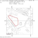 Road frontage of residential building plot in Deepcar Sheffield with outline planning for 4/5 bed detached house