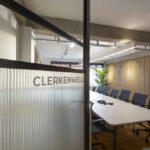 Stunning communal roof terrace with panoramic views from 77 Bastwick Street office building in prime Clerkenwell London location