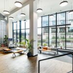 Bright versatile office interiors at Metro Building, Hammersmith, with natural light and flexible floor plans opposite Broadway
