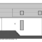 Artist's impression of sunny south-facing garden with bi-fold doors from modern two-bedroom detached home on prime consented plot near waterfront