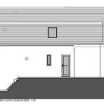 Proposed south-facing garden with bi-fold doors from open-plan living in modern 2-bed detached home on prime Manor Lane development site